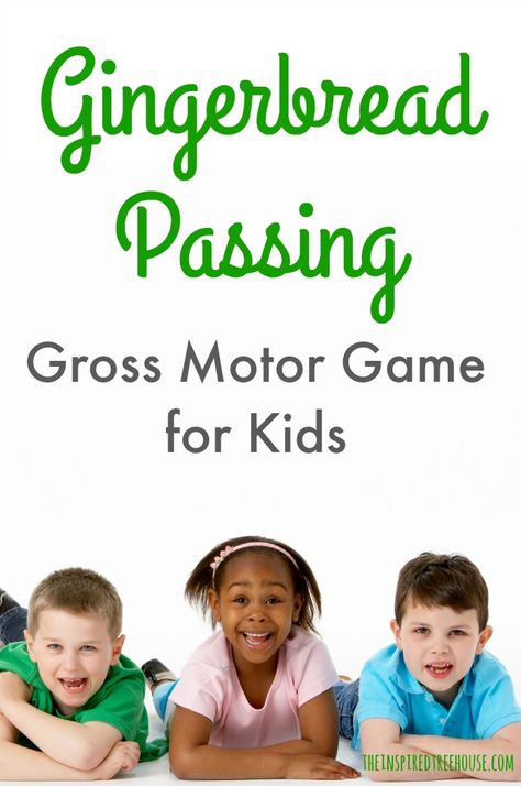 Gross Motor Christmas Activities For Preschoolers, Christmas Workout For Kids, Gingerbread Movement Activities, Gingerbread Gross Motor Activity, Active Christmas Games For Kids, Christmas Large Group Activities Preschool, Christmas Gross Motor For Toddlers, Christmas Games For Kids Preschool, Gingerbread Games Party Ideas