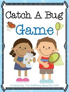 Catch A Bug FREEBIE Game Bug Games, Speech Crafts, Spring Speech Therapy, Speech Games, Bug Activities, Preschool Speech Therapy, Language Therapy Activities, School Speech Therapy, Speech Language Activities