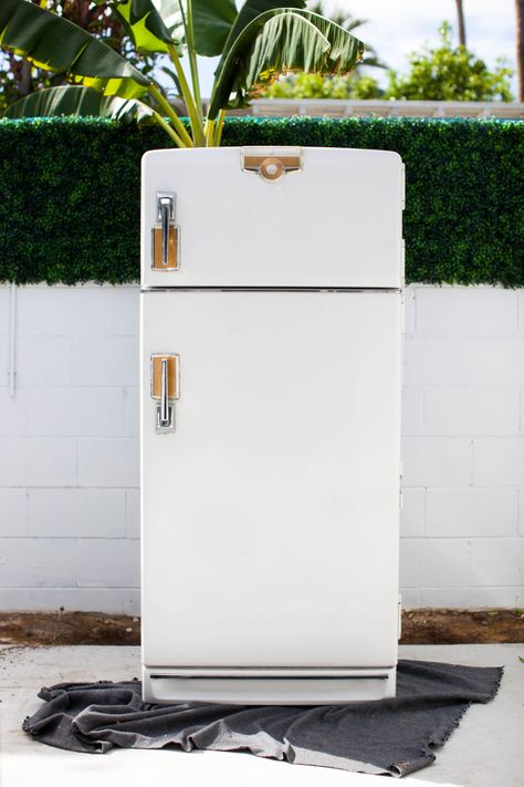 Retro Fridge Freezer, New Stove, Retro Fridge, Ge Refrigerator, Temporary Wallpaper, Fridge Freezer, Melodrama, Fridge Freezers, Beautiful Mess