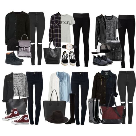 Grunge Outfits Over 40, Rockstar Capsule Wardrobe, Everyday Grunge Outfit, Cute Rock Outfits, Goth Wardrobe Essentials, Elder Emo Outfits, Grunge Capsule Wardrobe, Tomboy Capsule Wardrobe, Tomboy Grunge