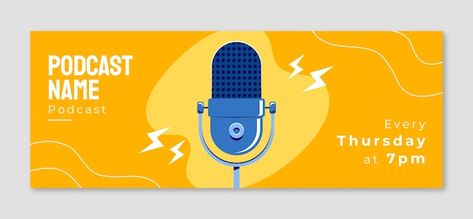 Podcast Youtube Banner, Podcast Banner Design, Podcast Cover Design Ideas, Podcast Banner, Microphone Podcast, Cover Podcast, Podcast Microphone, Podcast Cover, Dream Vision Board