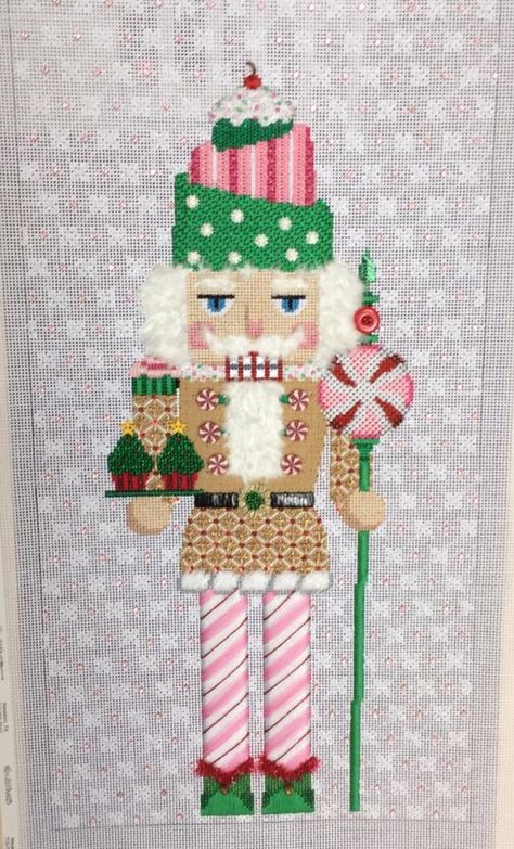 Needlepoint Nutcrackers, Nutcracker Ideas, Xmas Beads, Christmas Stitching, Needlework Christmas, Christmas Needlepoint, Needlepoint Christmas Ornaments, Prairie Schooler, Holiday Embroidery