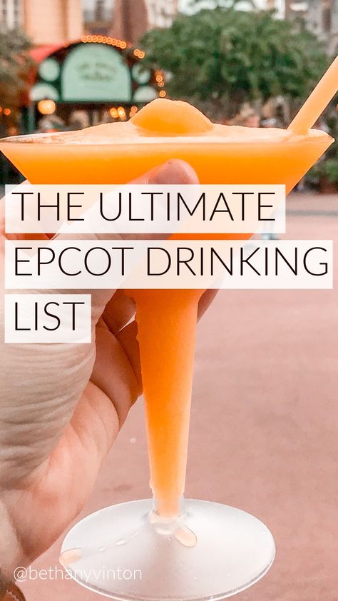 Epcot France Orange Slush Recipe, Disney Epcot Drinking Around The World, Epcot Drinking Around The World List, Drink Around The World Epcot Checklist, Disney World Drinks, Epcot Drink Around The World, Epcot Drinks, Drink Around The World Epcot, Epcot 2023