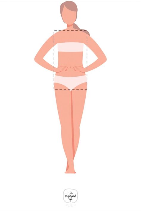 Rectangle Body Shape Drawing, What's My Body Type, Rectangular Body Shape, Rectangle Body Type, Rectangle Body Shape, Body Part Drawing, Shape Meaning, Bone Structure, Body Shape Drawing