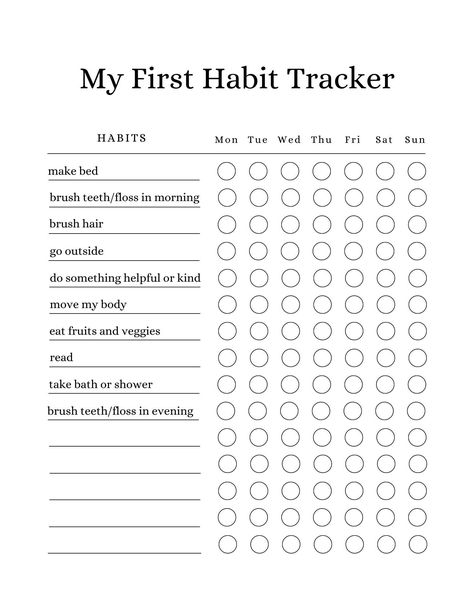 Bujo Templates, Therapy Questions, Mini Habits, Journal Prompts For Kids, Free Daily Planner, Habit Trackers, Reading Tracker, Empty Spaces, Words Of Affirmation