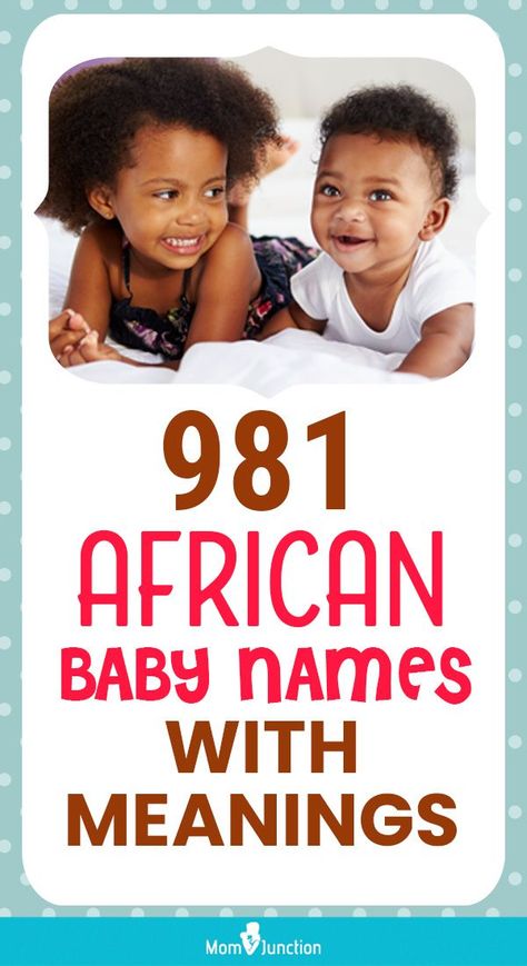 Africa, a massive continent with a plethora of diverse tribes and ethnic groups, provides a wealth of baby name inspiration. Derived from local and foreign languages such as English, French, Arabic, and Portuguese, African names are exotic and beautiful, not just in meaning and appearance, but also in origin. Foreign Names With Meaning, African Names With Meaning, African Names And Meanings, Nigerian Names, African Last Names, African American Baby Names, African Baby Boy Names, African Boy Names, Foreign Names