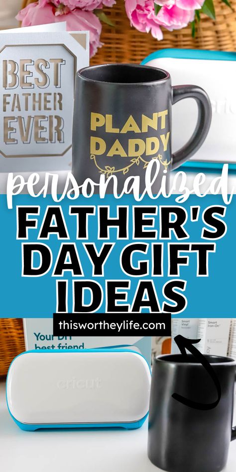 #ad This Father's Day, give dad a personalized gift using these ideas made with a Cricut Joy. From a personalized card to a mug he will love, head over to the blog post to see how we used the Cricut Joy to make these Father's Day gifts. #CricutMade Father's Day Ideas, Fathers Day Gifts Ideas, Diy Easter Gifts, Diy Father's Day Gifts, Personalized Fathers Day Gifts, Cricut Joy, Father's Day Gifts, Shoe Art, Fathers Day Cards