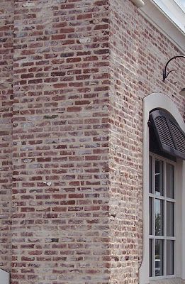 messy mortar Messy Mortar Brick Fireplace, Smeared Brick Exterior, Messy Brick Mortar, Mortar Wash Brick Exterior, Mortar Smear Brick Exterior, Brick Mortar Styles, Over Grouted Brick Exterior, German Schmere Brick Exterior, Vintage Brick House