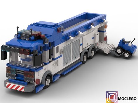 Lego moc Lego Police Truck, Police Lego, Lego Police Car, Lego Auto, Lego Fire, Lego Furniture, Lego Town, Police Truck, Lego Truck