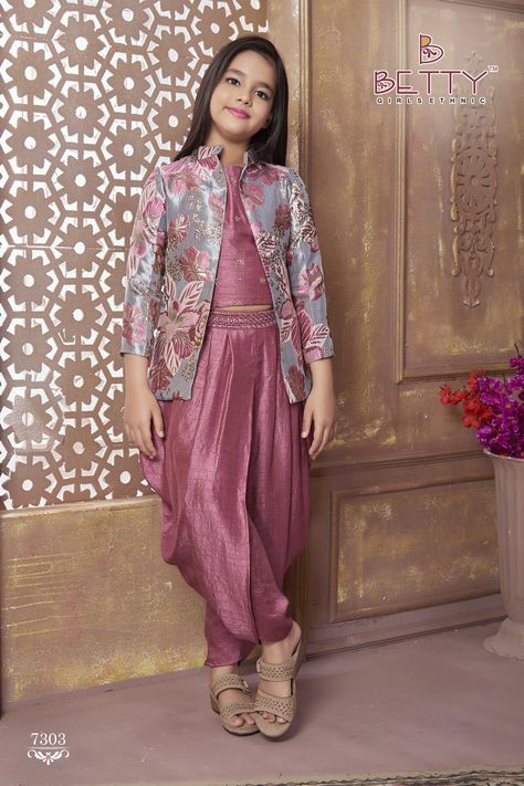 Betty Ethnic, girls Ethnic Wear, gown for girls, girls Partywear, coloured designer gown For Girls From betty ethnic, simple hand embroidery and plain fabric gown for kids from betty, wedding gown for kids, net fabric gown for girls, jacquard fabric gown for girls, girls clothing, little girls clothing, girls boutique clothing, girls clothing online, girls clothing brand #Instagram reels,  #betty #bettyindia #bettyethnic #bettyethnicindia #girlsethnicwear #childrensclothing #girlsclothing Ethnic Wear For Kids Girl, Kutties Dress, Girls Ethnic Wear, Kids Party Wear Dresses, Party Wear Gowns, Mother Daughter Fashion, Kids Ethnic Wear, Long Frock Designs, Kids Party Wear