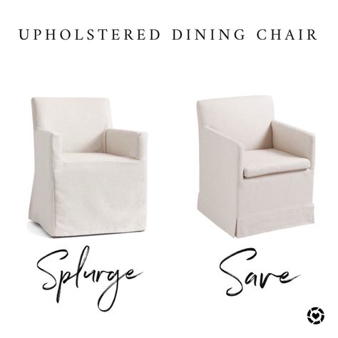 Save and Splurge on upholstered dining chairs! I love this look around a rectangle traditional table but these also look great around a round dining table too!   World Market Home, pottery barn dining chairs, furniture, dining chairs, upholstered dining chairs, farmhouse style, home decor, Wayfair, looks for less, home budget items.   http://liketk.it/2QsK3 #liketkit @liketoknow.it #LTKstyletip #LTKsalealert Pottery Barn Dining Chairs, Dining Chairs Farmhouse, Slip Covered Dining Chairs, Pottery Barn Chair, Pottery Barn Dining, Dining Chairs Upholstered, Home Pottery, Linen Dining Chairs, Traditional Dining Tables