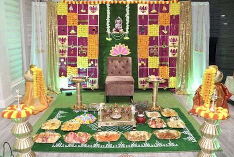 Sreemantham Decoration At Home, Simple Sreemantham Decoration At Home, Srimantham Decoration At Home, Seemantham Decoration Ideas, Barasala Decoration, Srimantham Decoration At Home Simple, Sreemantham Decoration, Seemantham Decoration, Dohale Jevan