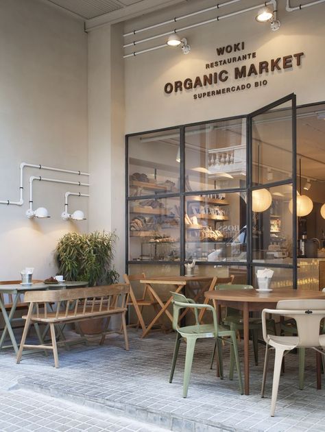 Kaffe Bar, Organic Interior Design, Organic Restaurant, Grocery Store Design, Organic Market, Bar Design Awards, Supermarket Design, Cafe Shop Design, Coffee Shops Interior