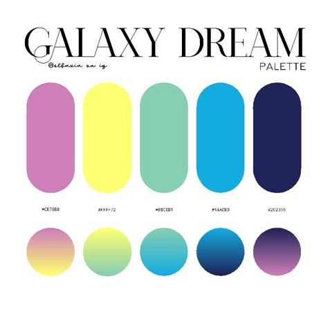 Trending Color Palettes 2023, Galaxy Color Palette, Flat Color Palette, Christmas Color Palette, Alcohol Ink Markers, Galaxy Colors, Color Design Inspiration, Hex Color Palette, Color Palette Challenge