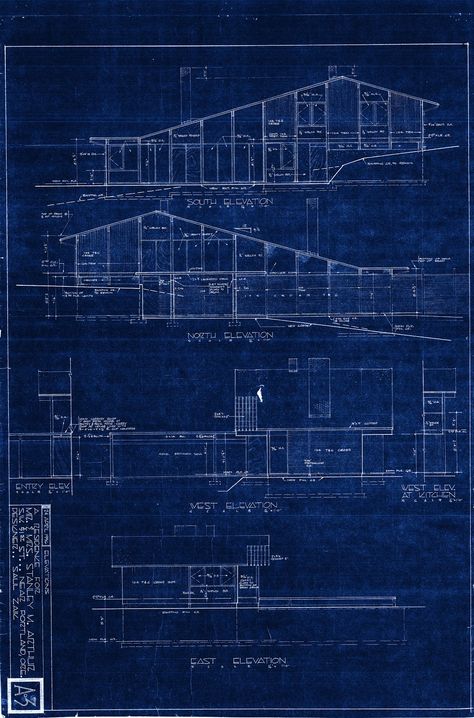 Scraping the 80's off a Mid-Century Saul Zaik: The Original Blueprints Construction Wallpaper, Industrial Print, Online Architecture, Blueprint Drawing, Architecture Blueprints, Art Alevel, Blueprint Art, American House, House Blueprints