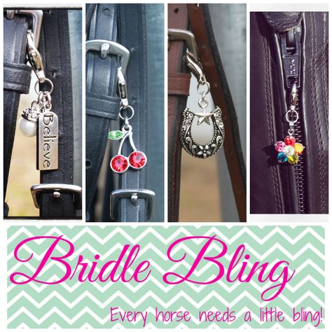 Horse Bridle Charms Diy, Bridle Charms Horses, Horse Bridle Charms, Neat Crafts, Equine Fashion, Equestrian Apparel, Diy Horse, Horse Bracelet, Horse Things