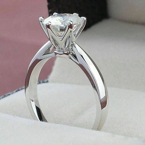 DESCRIPTION Type	:	Handmade Ring Metal	:	925 Silver, 10K, 14K, 18K Stone	:	Moissanite Diamond Stone Weight	:	2.0 CT Origin	:	Lab Created Shape	:	Round Cut Style	:	Solitaire Cut	:	Excellent Color	:	Colorless Clarity	:	VVS1 Stone Size	:	8 mm Setting	:	Prong Set Round Solitaire Rings, Round Solitaire Engagement Ring, Solitaire Rings, Moissanite Engagement Ring Solitaire, Colour Stone, Round Solitaire, Moissanite Diamond Rings, Etsy Gold Ring, Engagement Rings Round