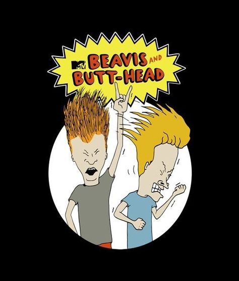 Beavis Y Butthead, Beavis And Butthead, 2000s Cartoons, Funny Shows, Painted Jacket, T Shirt Painting, Graphic Tshirt Design, Retro Cartoons, Custom Tshirt Design