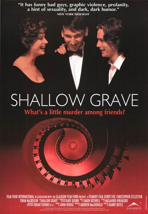 shallow grave Grave Movie, Shallow Grave, Christopher Eccleston, Trainspotting, Ewan Mcgregor, Three Friends, Cult Movies, Hd Movies, Free Movies