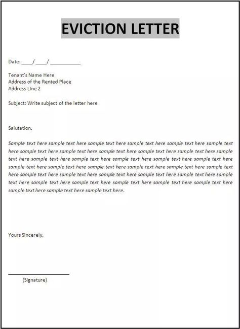 Eviction Letter Templates | 12+ Free Word, Excel & PDF Eviction Letter, Blue Dreads, Recommendation Letter, Letter Template Word, Eviction Notice, Letter Templates Free, Meeting Agenda Template, Rental Application, Free Printable Letters