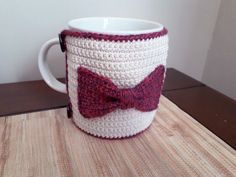 Mug Crochet, Crochet Mug, Mug Art, Cache Pot, Art Handmade, Amigurumi, Mug, Tableware, Crochet