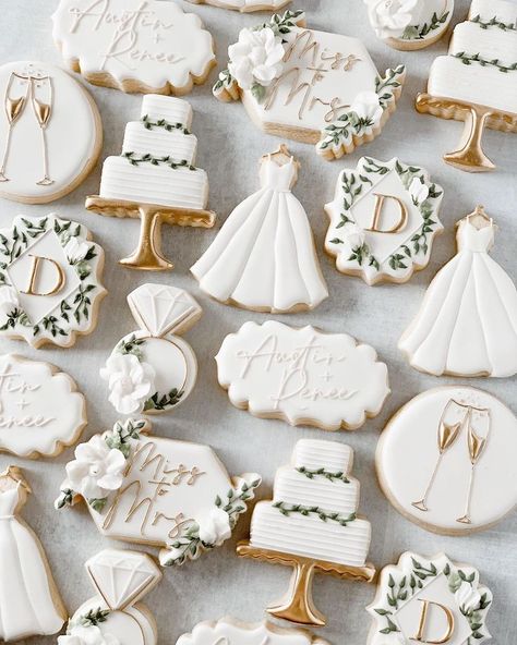 Bride Cookies, Wedding Cookies Decorated, Wedding Dress Cookies, Wedding Shower Cookies, Anniversary Cookies, Engagement Cookies, Bridal Cookies, Wedding Cake Cookies, White Bridal Shower