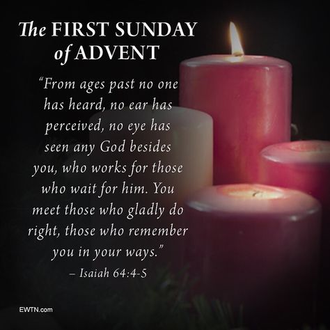 EWTN on Instagram: “As we begin #Advent, let us remember the real reason for the season: The Incarnation of Christ - God made Man! #EWTN #Catholic #Christmas…” Advent 1st Sunday, 1st Sunday Of Advent Catholic, 1st Sunday Of Advent, Second Sunday Of Advent, Advent Catholic, Advent Hope, Advent Prayers, Advent Readings, First Sunday Of Advent