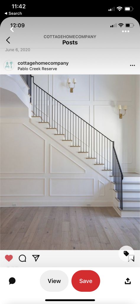 2 Story Foyer Wainscoting Entryway, Foyer Waynes Coating, Wall Paneling Stairway, Wainscoting Down Stairs, Wainscoting Hallway Entryway, Entryway Ideas With Stairs Entry Foyer Grand Entrance, Transitional Railings For Stairs, 2 Story Foyer Molding Ideas, Two Story Wainscoting