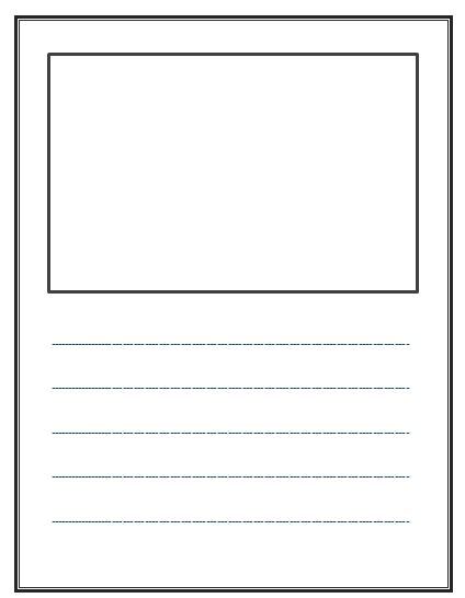 Writing Story Template, Draw And Write Template, Story Writing Template, Blank Writing Paper, Kindergarten Journals, Line Template, Kindergarten Writing Paper, Free Writing Paper, Writing Paper Template