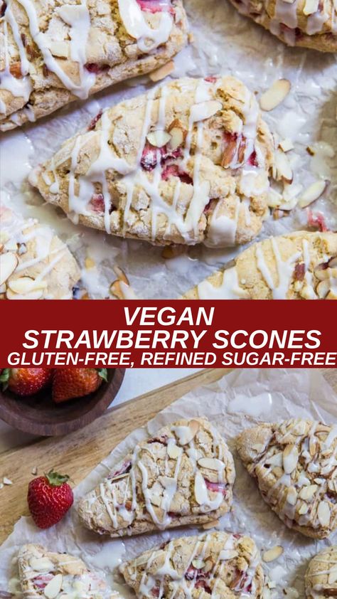 Dairy Free Scones, Vegan Strawberry Shortcake, Healthy Scones, Strawberry Scones, Vegan Scones, Cranberry Orange Scones, Gluten Free Scones, Cranberry Scones, Orange Scones