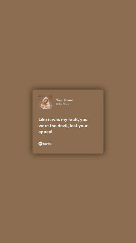 Your Power Billie Eilish, Billie Songs, Cartoon Quotes, Just Lyrics, Music Wallpaper, Song Quotes, Pretty Lyrics, Losing You, Billie Eilish