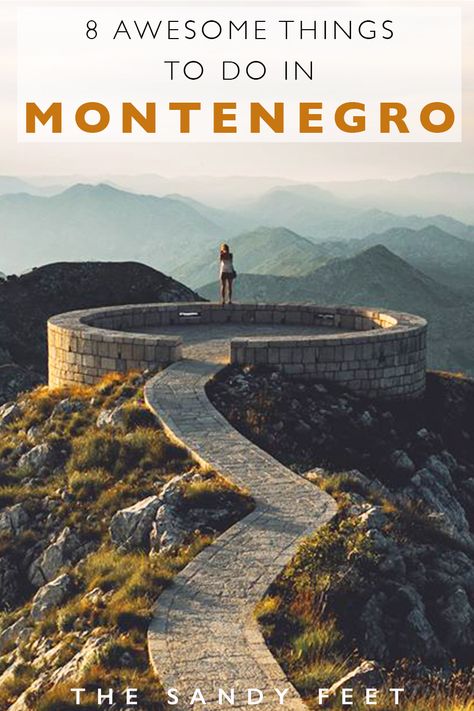 8 Adventurous Things To Do In Montenegro: All The Best Places To Visit In Montenegro Including Durmitor National Park, Lovcen National Park, Kotor, Adriatic Beaches, Rafting Tara River and more! Montenegro Travel, Balkans Travel, Adventurous Things To Do, Eastern Europe Travel, Backpacking Europe, Voyage Europe, European Destinations, Europe Travel Guide, Europe Travel Destinations