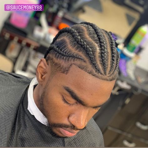 🦾👁‍🗨⌚️⚙️💲✔️#saucemoneybarber #saucemoneybarbershop #Trenzaflow #trenzas #freestyle #cornrows #shinenjam #sanantoniotx #braids… | Instagram Freestyle Cornrows Braids Men, Freestyle Cornrows Braids, Freestyle Cornrows, Cornrows Men, Twist Ideas, Bday Hair, Braids Men, Cornrow Hairstyles For Men, Braids Ideas