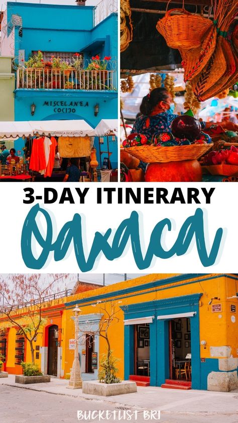 How many days do you need in Oaxaca? Three days is an ideal amount of time to discover Oaxaca City. Here is the best 3-day itinerary to visit Oaxaca on and off the beaten path, including street food, markets, Hierve El Agua, historic sites, and MORE! Oaxaca Itinerary, Oaxaca Mexico Travel, Oaxaca City Mexico, Mexico Itinerary, Thanksgiving Travel, 3 Days Trip, Mexican Beaches, Oaxaca City, Puerto Escondido