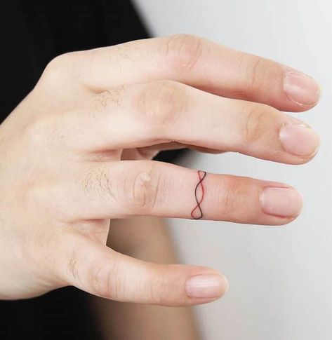 Minimal Tattoo For Finger, Finger Small Tattoos For Women, Single Line Finger Tattoo, Dainty Finger Tats, Simple Ring Finger Tattoo, Colored Tattoos For Women Minimalist, Simple Ring Tattoos For Women, Hand Small Tattoos For Women, Small Finger Tattoos For Women Unique