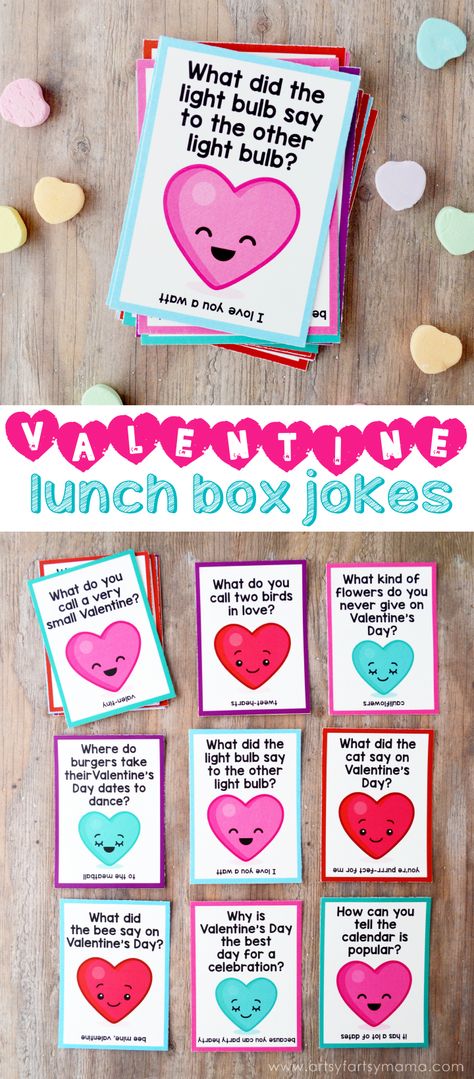 Valentine Lunch, Valentine Jokes, Lunchbox Jokes, Printable Valentines Day Cards, Happy Hearts Day, Printable Valentines Cards, Printable Valentine, Valentines Day Food, Valentines Printables Free