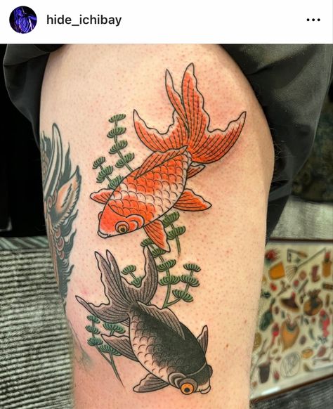 Goldfish Tattoo, Tattoo Japanese, Dragon Fish, Japanese Drawings, Irezumi Tattoos, Japanese Tattoos, Fish Tattoo, Japanese Tattoo Art, Japanese Tattoo