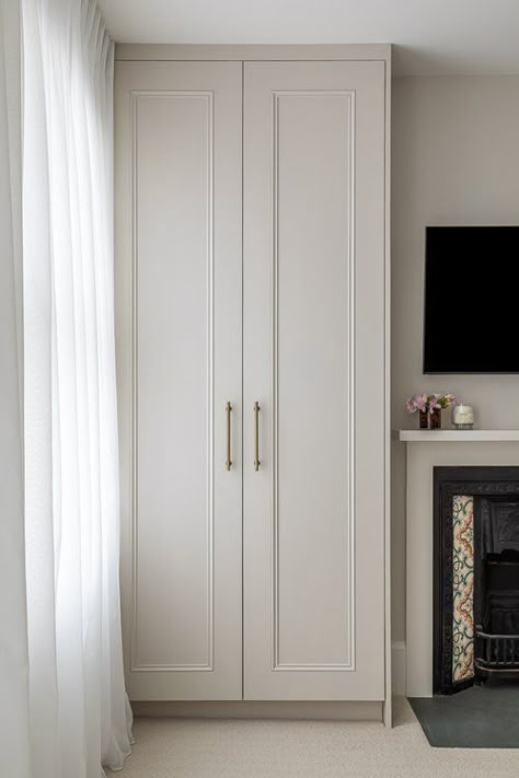 Lara Clarke Interiors | West London Home Before After Design, Bedroom Built In Wardrobe, Joinery Design, Million Followers, London Home, Wardrobe Design Bedroom, Bedroom Door, Madurai, Design Bedroom