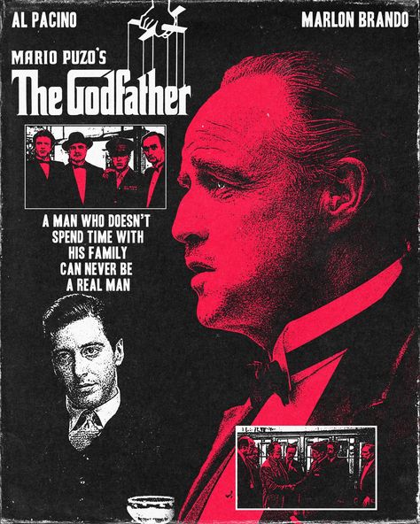 The Godfather (1972) Director - Francis Ford Coppola "I'm going to make him an offer he can't refuse." #typoster #posterdaily #dailyposter #posteraday #365daysofdesign #archivesarea #posterunion #designfeed #eyeondesign #posterland #graphicjuice #digitalarchive #posterunion #design #thedesignblacklist #icographics #graphicdesigner #poster #thegodfather #godfather #marlonbrando #francisfordcoppola #alpacino #bollywood #graphicdesign #posterdesign #photoshop #digitalarchive #dopedesign #adobe... The Godfather Poster, The Godfather 1972, Godfather 1972, Francis Coppola, Francis Ford Coppola, Digital Archives, Marlon Brando, Al Pacino, Film Posters