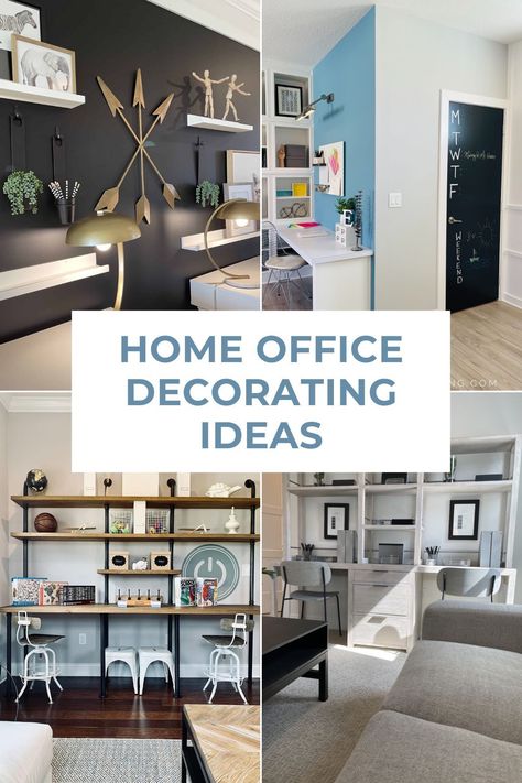 Unlock your creative potential and create a cozy home office that won't break the bank! Check out this complete guide to get inspired and learn affordable decorating tips. Smart Decor Ideas, Orlando Homes, Create A Cozy Home, Home Office Decorating Ideas, Open Loft, Modern Office Space, Bank Check, Cozy Home Office, Office Decorating