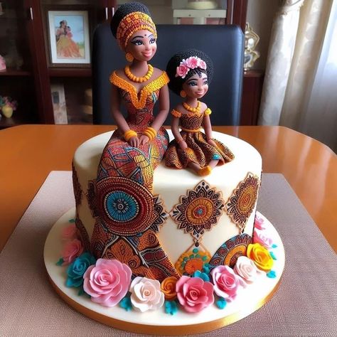 American Birthday Cake, African Cake, 14th Birthday Cakes, Elegant Birthday Cakes, Creative Birthday Cakes, Creative Desserts, Cake Decorating Designs, Specialty Cakes, Unique Cakes