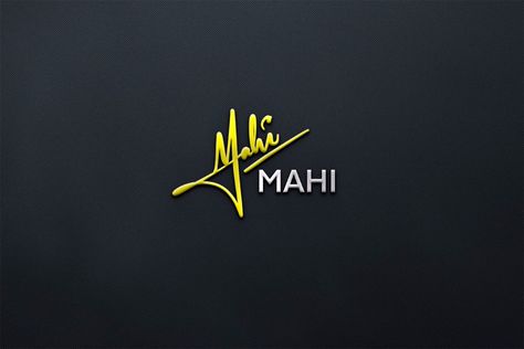 Beautiful and unique signature of Mahi. #signature #autograph #names #procreate #mahi #logo #calligraphy Mahi Logo Name, Maheen Name Wallpaper, Mahi Name Dp Stylish, Ma Logo, H Letter Images, Krishna Names, Love Profile Picture, Logo Calligraphy, Sinchan Wallpaper