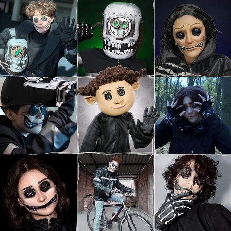 Use these mini-mood boards as inspo to dress for #Coraline3D in theaters! Wybie Mask, Other Wybie, Coraline Wybie, Other Mother Coraline, Laika Studios, Other Mother, Other Mothers, Coraline, Costume Ideas