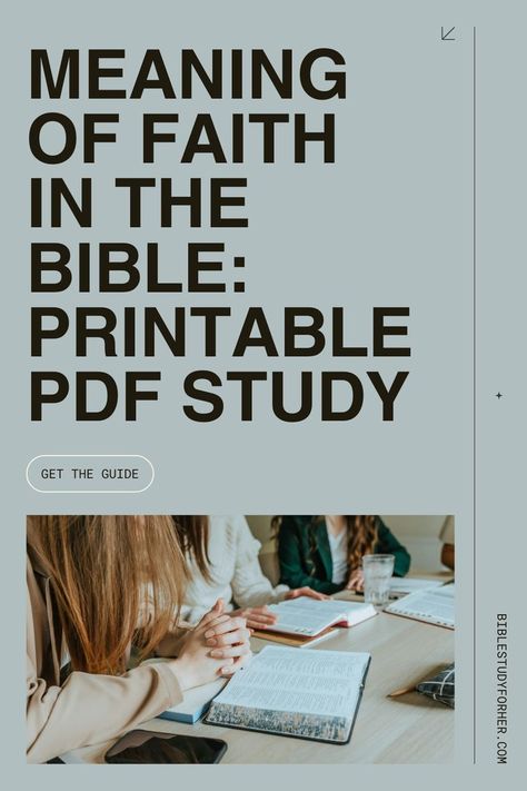 Faith is a beautiful gift from God designed to help every believer find their purpose in life. This Biblical concept is rooted in the fact that God exists, and you have the opportunity to believe in something more than what this world can offer. In this article, I will share the meaning of faith in the Bible and several tools and resources on faith, including printable PDF Bible Studies. Topical Bible Study, Faith Definition, God Exists, Bible Study Topics, Faith Scripture, Purpose In Life, Bible Study Group, Bible Study Lessons, Spiritual Disciplines