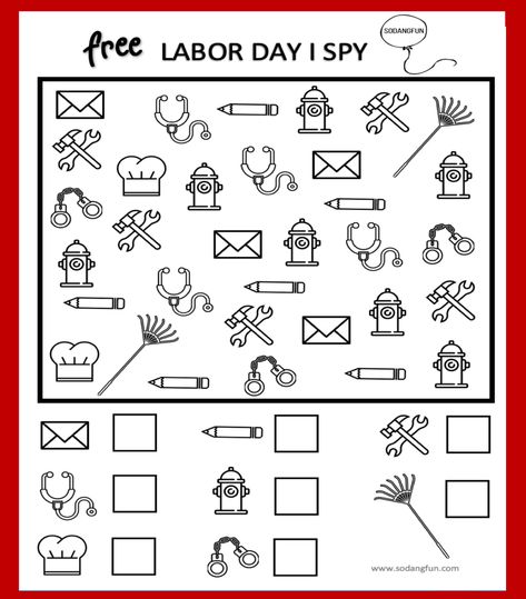 Labor Day Printable Activities for Kids – So Dang Fun Labor Day Worksheets For Preschool, Labor Day Classroom Activities, Labor Day Lessons For Kids, Labor Day Kindergarten Activities, Labor Day Homeschool Lesson, Labor Day School Activities, Labor Day Theme Preschool, Labor Day Homeschool Activities, Labor Day Kids Activities