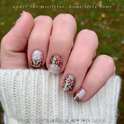 Colorstreet Christmas Combos, Christmas Color Street Combos, Colorstreet Christmas, Color Street Christmas, Christmas Mani, Nails Color Street, Colorstreet Combos, Xmas Color, Mani Ideas