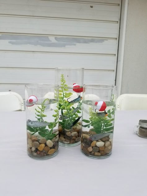 Fishing Theme Table Centerpieces, Fish Fry Centerpieces, Fish Fry Table Decorations, Fishing Table Centerpieces, Fish Theme Decorations, Fishing Themed Decorations, Fishing Birthday Party Centerpieces, Oh Fishally One Birthday Table Decorations, Fishing Table Decorations Centerpieces