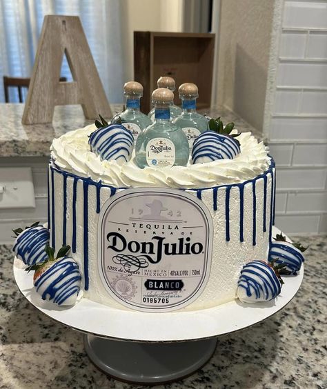 21st Birthday Cake Liquor, Alcohol Infused Birthday Cakes, 21 Birthday Cake With Alcohol, Men’s Cakes Ideas, 30 Year Old Cake For Men, Mens 24th Birthday Ideas, 1800 Birthday Cake, Unisex Birthday Cake Ideas For Adults, Casa Migos Cake