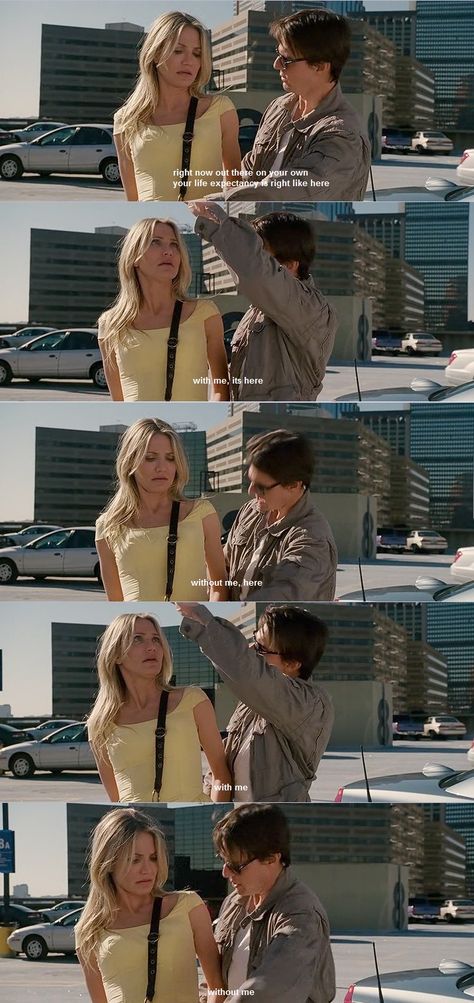 Knight and Day. "WITH ME... without me... WITH ME... without me" Funny Couple Quotes, Knight And Day, Tom Cruise Movies, Couple Quotes Funny, Movies Quotes, Funny Couple, Quotes Humor, Chick Flicks, Movie Lines