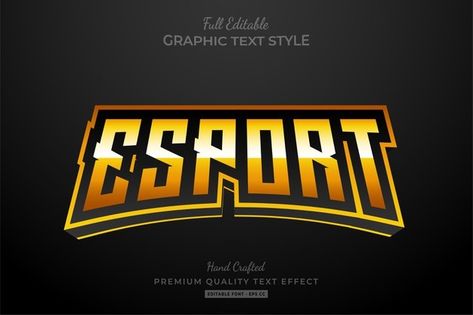 Premium Vector | Sports logo Pro Player Esport, E Sport Logo, Logo Black Background, Sparkle Text, Black Friday Sale Banner, Comic Font, Retro Text, Logo Design Video, 3d Text Effect